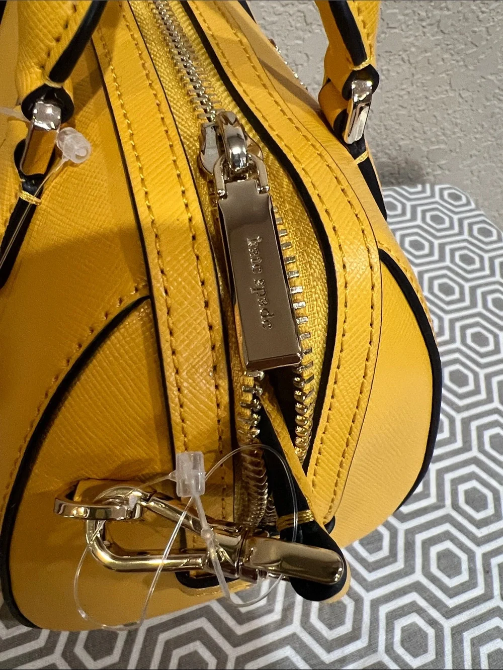 kate spade daffodil MADISON Saffiano Duffle cb Satchel KF493
